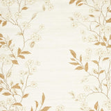 Ultra Soft Area Rug, Non Slip, Stain Resistant, Washable Area Rugs for Living Room, Bedroom, Serene Botanical Accent Gentle Floral Indoor Floor Covering(Beige)