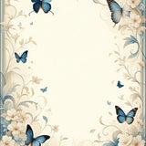 Ultra Soft Area Rug, Non Slip, Stain Resistant, Washable Area Rugs for Living Room, Bedroom, Graceful Butterfly Floral Ultra Accent Design(Beige)
