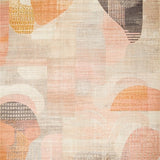 Ultra Soft Area Rug, Non Slip, Stain Resistant, Washable Area Rugs for Living Room, Bedroom, Chic Animal Print Rug with Elegant Peach and Taupe Design Elements(Beige)