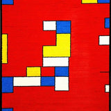 Dynamic Rainbow Patterned Playmat(Red)