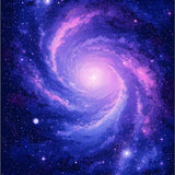 Ultra Soft Area Rug, Non Slip, Stain Resistant, Washable Area Rugs for Living Room, Bedroom, Charming Space Odyssey Imagery(Purple)