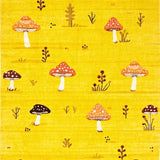 Ultra Soft Area Rug, Non Slip, Stain Resistant, Washable Area Rugs for Living Room, Bedroom, Playful Yellow Mushroom Aesthetic(Yellow)