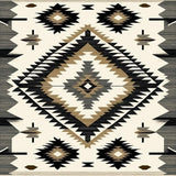 Ultra Soft Area Rug, Non Slip, Stain Resistant, Washable Area Rugs for Living Room, Bedroom, Southwest Spirit Aztec Inspired Geometric Area Native Motif(Beige)