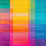 Ultra Soft Area Rug, Non Slip, Stain Resistant, Washable Area Rugs for Living Room, Bedroom, Stylish Gradient Spectrum Design(Yellow)