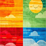 Charming Multicolor Sun Icon(Yellow)