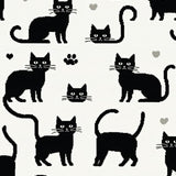 Cute Abstract Feline Motif(Black)