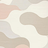 Beige Contemporary Ripple Effect Area Design(Beige)