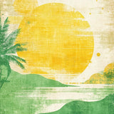 Ultra Soft Area Rug, Non Slip, Stain Resistant, Washable Area Rugs for Living Room, Bedroom, Palm Tree Surf Vibes, Graphic Surfboard Print(Yellow)