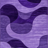 Ultra Soft Area Rug, Non Slip, Stain Resistant, Washable Area Rugs for Living Room, Bedroom, Elegant Purple Fluffy Decor Element(Purple)