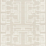 Ivory & Beige Serene Weave Area Geometric Harmony for Home(Beige)