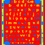 Ultra Soft Area Rug, Non Slip, Stain Resistant, Washable Area Rugs for Living Room, Bedroom, Charming Kid-Friendly Visual Alphabet(Blue)