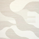 Artistic Cream and White Geometric Flow(Beige)