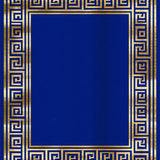 Sophisticated Dark Blue Geometric Fusion(Blue)