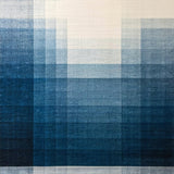 Ultra Soft Area Rug, Non Slip, Stain Resistant, Washable Area Rugs for Living Room, Bedroom, Abstract Gradient Striped Rug(Blue)