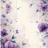 Ultra Soft Area Rug, Non Slip, Stain Resistant, Washable Area Rugs for Living Room, Bedroom, Whimsical Floral Brushstroke Creation(Purple)