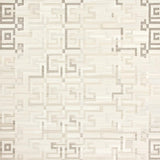Ivory Beige Geometric Area Distinctive Patterned Floor Accent(Beige)
