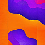 Ultra Soft Area Rug, Non Slip, Stain Resistant, Washable Area Rugs for Living Room, Bedroom, Radiant Color Burst Fluidity Concept(Orange)