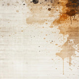 Beige Brown Artistic Splatter Indoor Area(Beige)