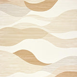 Horizon Haze Contemporary Area Featuring Wave(Beige)
