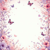 Ultra Soft Area Rug, Non Slip, Stain Resistant, Washable Area Rugs for Living Room, Bedroom, Floral Butterfly Pastel Aesthetic(Pink)