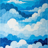 Delicate Cloud Impressionist Touch(Blue)