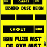 Ultra Soft Area Rug, Non Slip, Stain Resistant, Washable Area Rugs for Living Room, Bedroom, Trendy Nonchalant Abstract Design(Yellow)