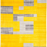 Ultra Soft Area Rug, Non Slip, Stain Resistant, Washable Area Rugs for Living Room, Bedroom, Chic Lattice Pattern in Yellow(Yellow)