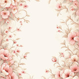 Ultra Soft Area Rug, Non Slip, Stain Resistant, Washable Area Rugs for Living Room, Bedroom, Blush Pink Floral Modern Aesthetic for Home Decor Chic Elegance(Beige)