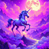 Ultra Soft Area Rug, Non Slip, Stain Resistant, Washable Area Rugs for Living Room, Bedroom, Soft Dreamlike Unicorn Visuals(Purple)