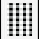 Stylish Lightweight Checkered Textile(Black)
