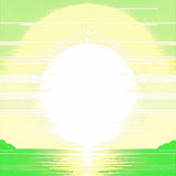 Contemporary Playful Circular Motif(Green)