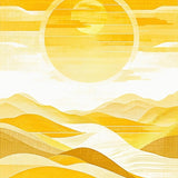 Earthy Abstract Wavy Essence(Yellow)