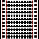 Elegant Contemporary Tic Tac Toe Design(Black)