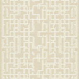 Contemporary Ogee Patterned Delight(Beige)