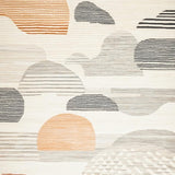 Ultra Soft Area Rug, Non Slip, Stain Resistant, Washable Area Rugs for Living Room, Bedroom, Sophisticated Round Featuring Boho in Beige Tones(Beige)