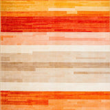 Ultra Soft Area Rug, Non Slip, Stain Resistant, Washable Area Rugs for Living Room, Bedroom, Stylish Warm Tones Trellis Design(Orange)