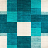 Ultra Soft Area Rug, Non Slip, Stain Resistant, Washable Area Rugs for Living Room, Bedroom, Elegant Teal Earth Tone Hues(Blue)