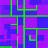 Ultra Soft Area Rug, Non Slip, Stain Resistant, Washable Area Rugs for Living Room, Bedroom, Playful Educational Patchwork Motif(Purple)