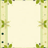 Lush Greenery Inspired Print(Beige)