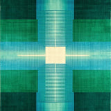 Bold Abstract Illusionary Waves(Green)