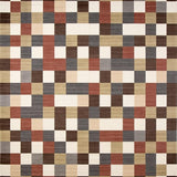 Ultra Soft Area Rug, Non Slip, Stain Resistant, Washable Area Rugs for Living Room, Bedroom, Modern Chequered Brown and Beige Contemporary Style(Brown)