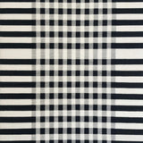 Ultra Soft Area Rug, Non Slip, Stain Resistant, Washable Area Rugs for Living Room, Bedroom, Timeless Dual-Tone Linear Pattern Woven Rug For Sophisticated Spaces(Black)