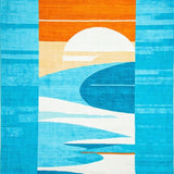 Trendy Bright Blue Beach Theme(Blue)
