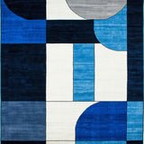 Elegant Modern Color Blocked Design(Blue)