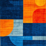 Elegant Symmetrical Color Play(Blue)