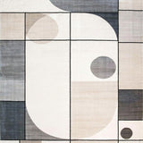 Ultra Soft Area Rug, Non Slip, Stain Resistant, Washable Area Rugs for Living Room, Bedroom, Geometric Boho Grey Runner Abstract Art(Gray)