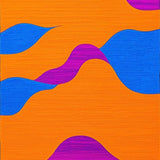 Ultra Soft Area Rug, Non Slip, Stain Resistant, Washable Area Rugs for Living Room, Bedroom, Eclectic Groovy Swirl Pattern(Orange)