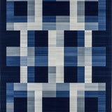 Contemporary Navy Geometric Arrangement(Blue)