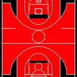 Contemporary Athletic Print Design(Red)
