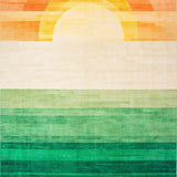 Eco Friendly Earthy Rainbow Motif(Yellow)